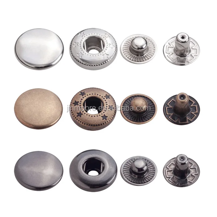 Buy Round Metal S Spring Snap Rivet Button Fastener Closure Press Online in  India 