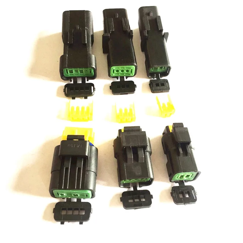 Car FCI 6 Pin Male And Female Waterproof Plastic Auto Connector