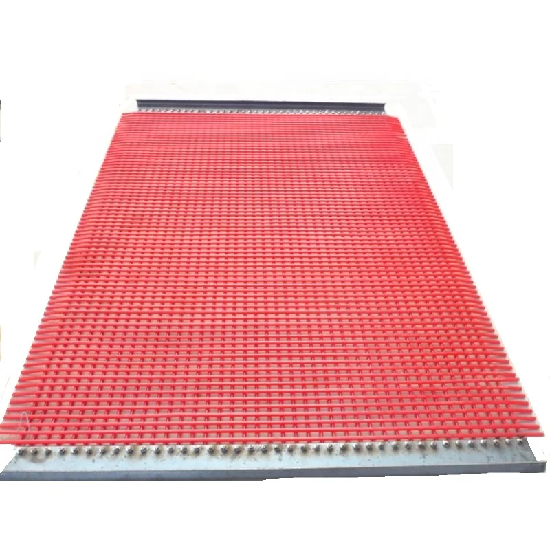Steel Core Polyurethane Screen With Metallic Meshes Self Cleaning Polyurethane Filter Mesh