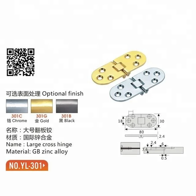 80mm Concealed Folding Table Hinges From 180 Table Hinge Longcharm Manufacturer