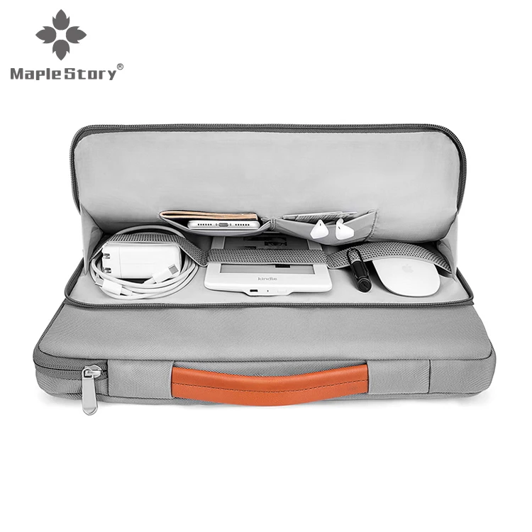 Сумка с ручкой для переноски для 15 HP, Dell, ASUS, Macbook, передние аксессуары на молнии, портфель для ноутбука, чехол, сумка, деловой чехол для мужчин и женщин