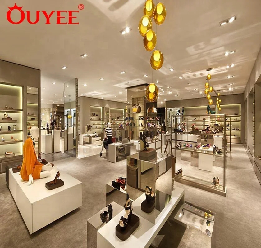 Mobilier de Magasin de Chaussures de Conception d'Usine Idées de Décoration  Équipements pour Magasins de Chaussures pour Dames