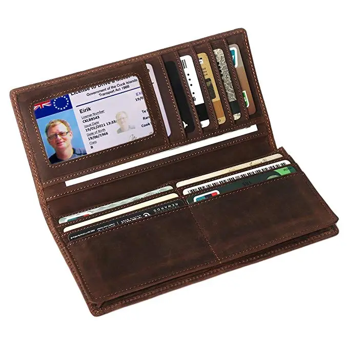 Men's Card Wallet With Id Window
