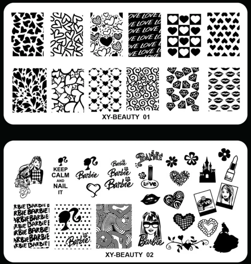 Designer Nail Stamping Plates F