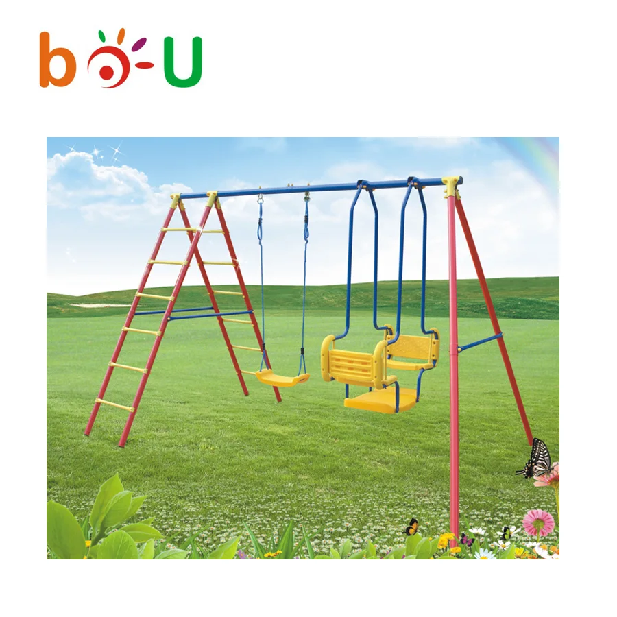 metal garden swing set