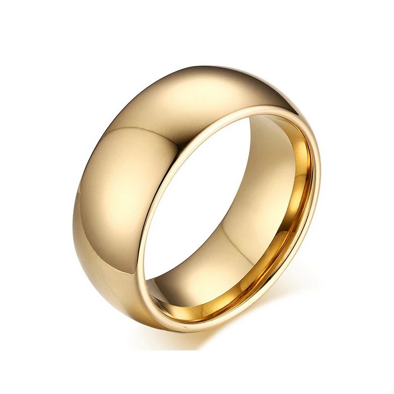 Обручальные кольца широкие гладкие золотые