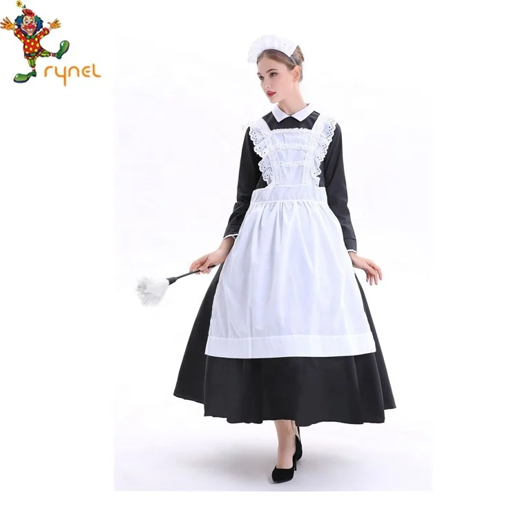 L'ecole des Femmes フレンチメイドドレス The Square Neck French Maid Dress – L'école Des Femmes