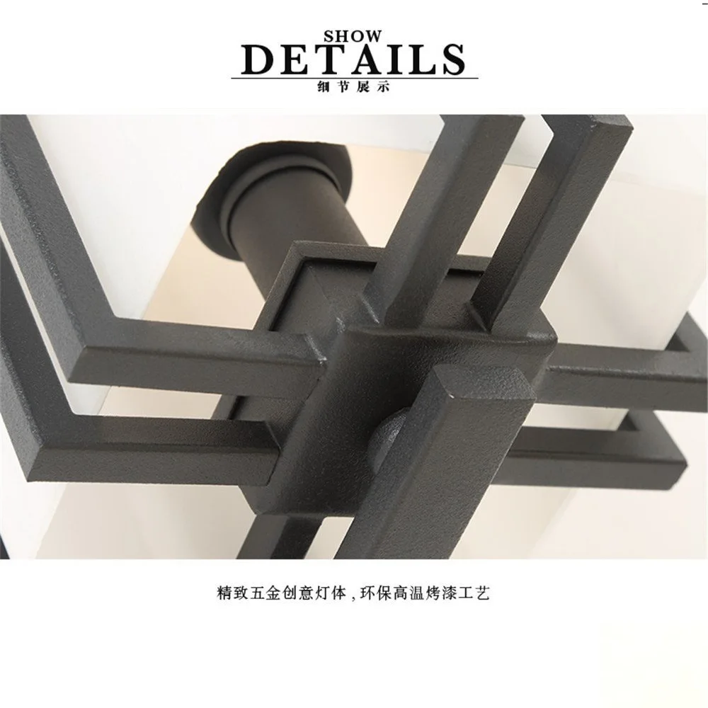 Уличная настенная лампа, простой современный водонепроницаемый наружный садовый светильник в китайском стиле, креативный уличный для коридора, балкона