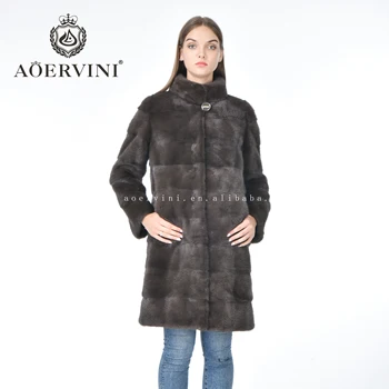 Classic fashion colorful real fur coat women mink