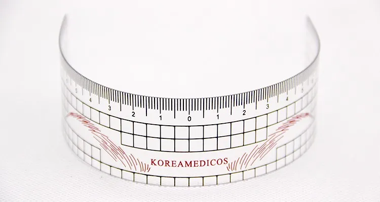 Микроблейдинг линейка для татуажа бровей