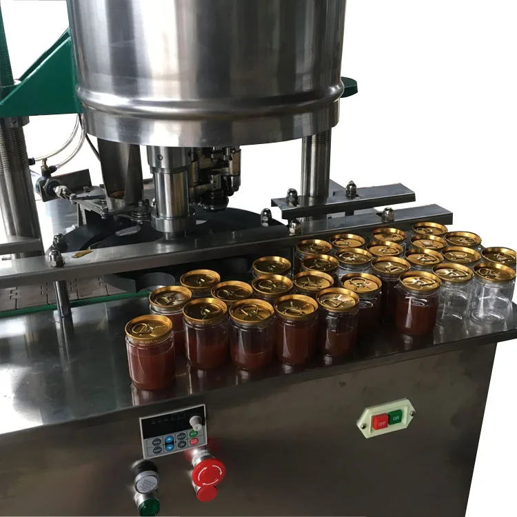 Small Fruit Food Canning Machine Automatic Canned Tuna Sealing Machine