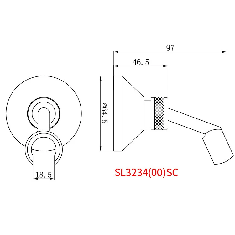 Adjustable Brass Wall Holder factory