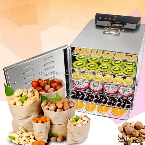 Digital Control 8 Trays Small Solar Fruit Dryer Commercial Food Dehydrator