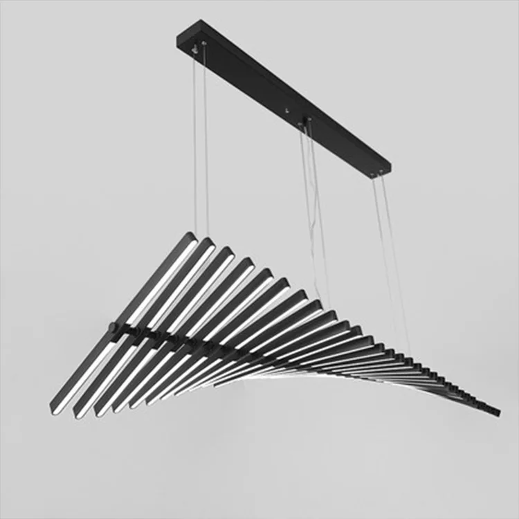 JYLIGHTING Fish Bone Ceiling hang Light Chandelier Pendant Light LED Swirl Suspension Lamp
