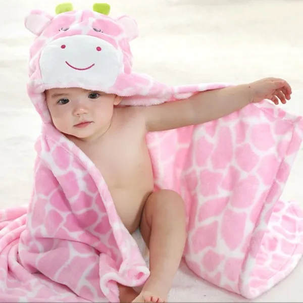 Новый симпатичная розовый корова мягкая толстовка с капюшоном мыс KK365