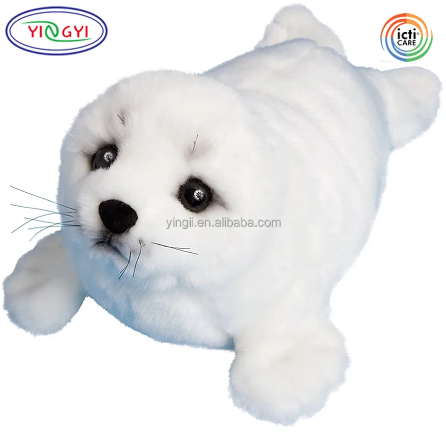 white seal plush toy