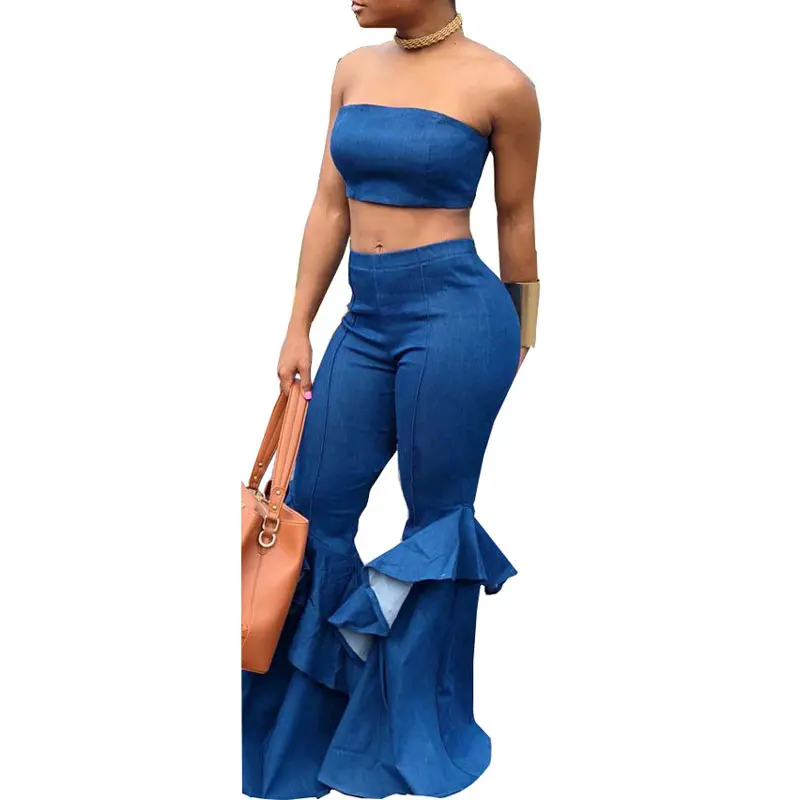 81212-mx18 Flare Pants Design Tube 