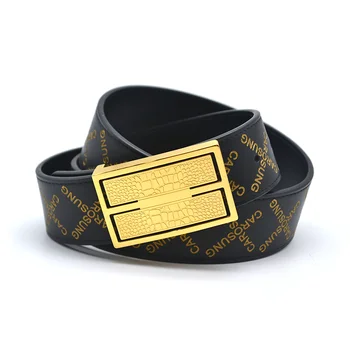 2022 Carosung Luxury 35 Gold Stainless Steel Buckle Custom Belt Buckle for Genuine Leather Ladies Belt Famous Brand Manufacturer