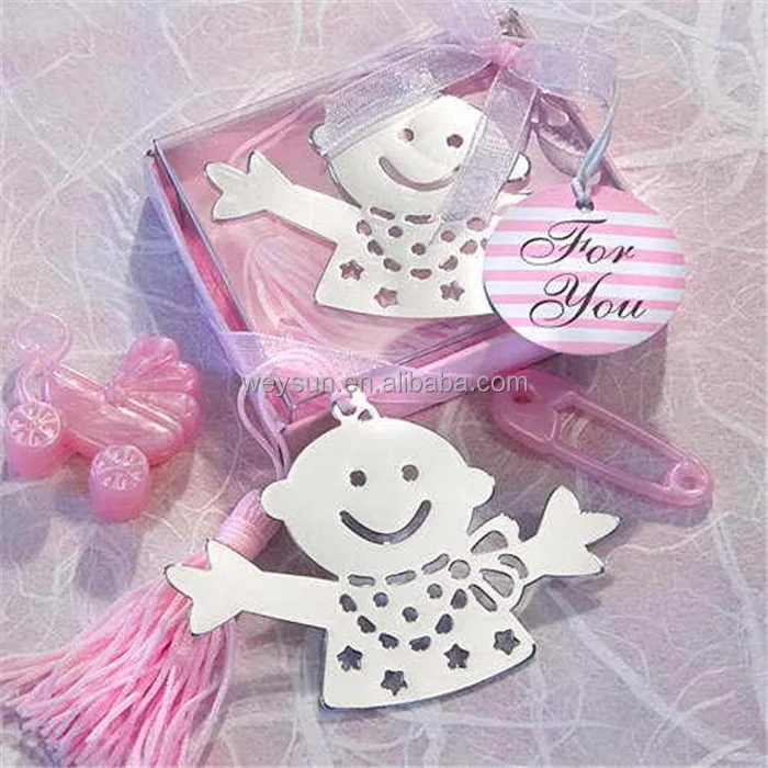 Marque Page En Acier Inoxydable Bleu Et Rose 1 Piece Pour Bebe Cadeau Souvenir Pour Fete De Naissance De Bapteme Buy Cadeaux De Souvenir De Douche De Bebe Marque Page Bleu Et Rose De Bebe Acier Inoxydable Product On