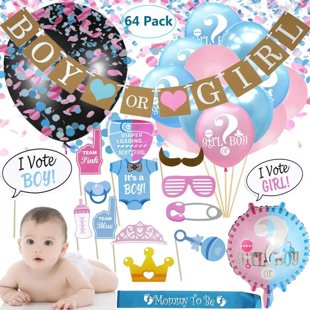 Gender Reveal Party Decoration, Décoration Baby Shower Boy or Girl