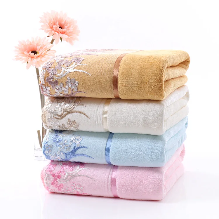 Microfiber Towel Set 400gsm Terry Cloth for Bed & Bath Quick-Dry Plain Square Design for Beach or Hotel Use for Adults