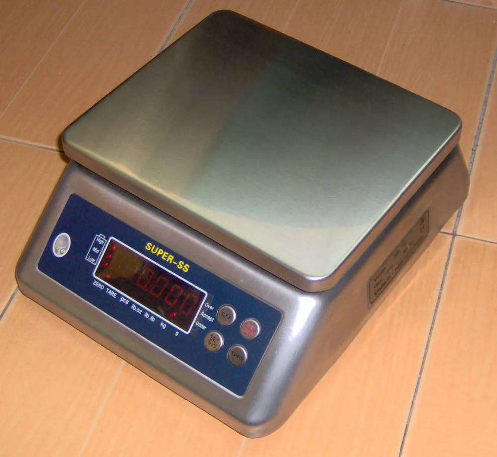 Super-6 waterproof IP68 Stainless Steel Scale 6kg - China Table Top Scale  30kg, Waterproof IP68 Scale