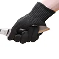 New 1 Pc Safety Anti skid Anti Cutting Gloves With Palm Dotted Stainless Steel Wire Cut