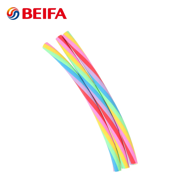 Beifa Brand RB0028 Rainbow Color Round Shape Custom Rubber Pencil Eraser
