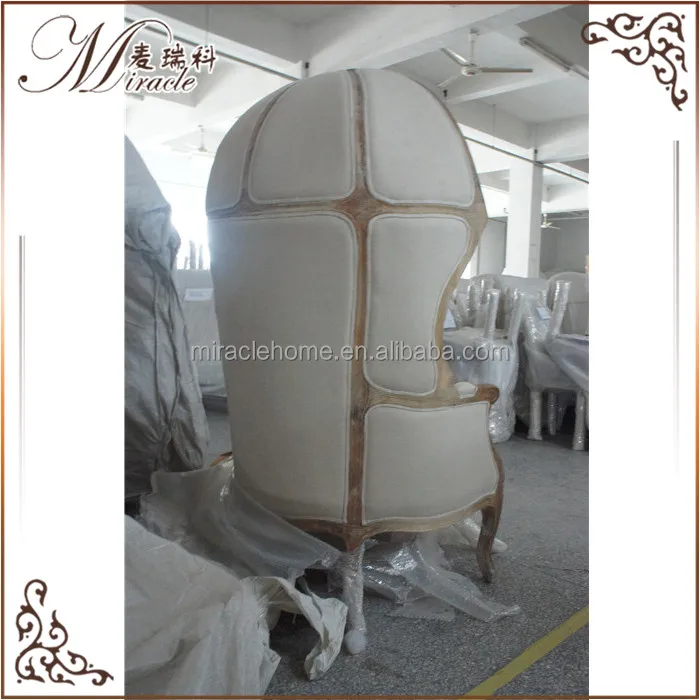 Античный полукупольный стул из массива дерева для отеля