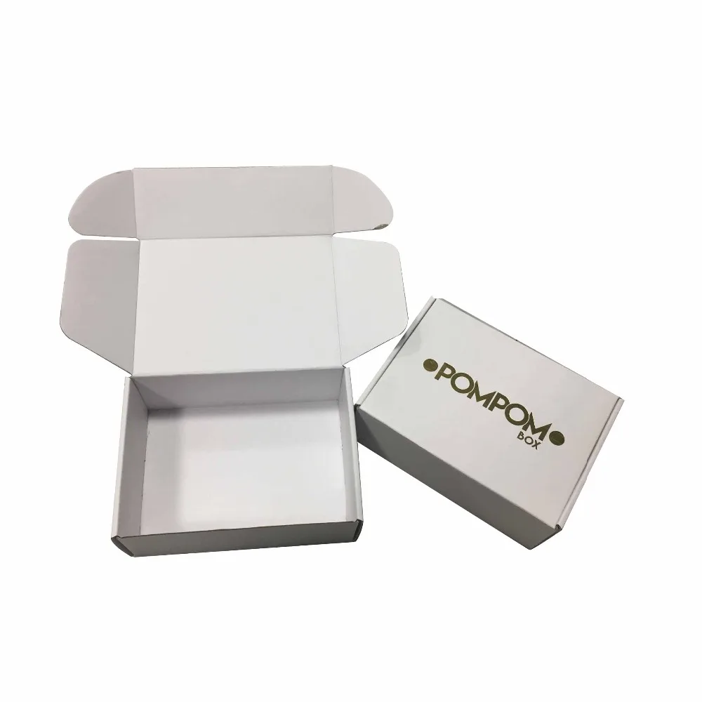 Печатная упаковочная картонная коробка с задним логотипом