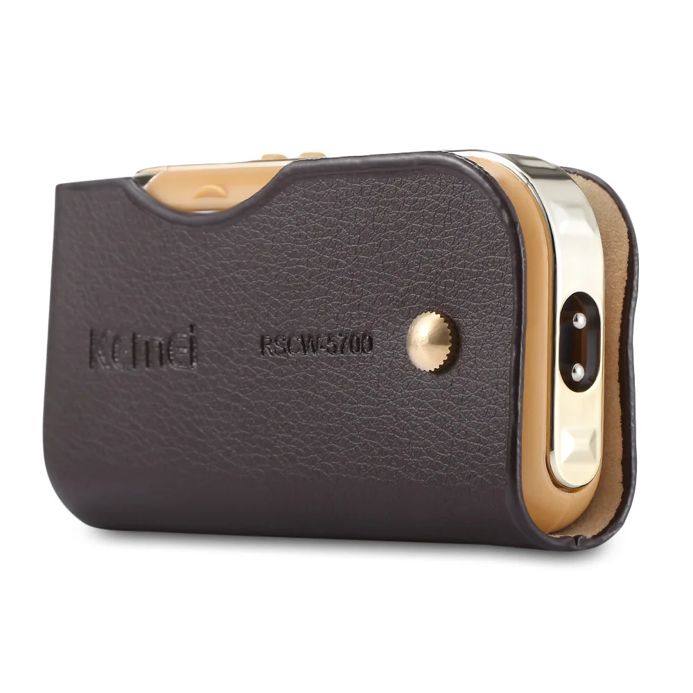 Kemei 5700  Reciprocatory Rechargeable Mini Electric Leather Shaver High End Gift