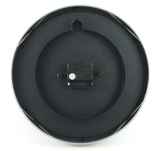 Custom Company Name Aluminum Quartz Round Clock Wall Metal