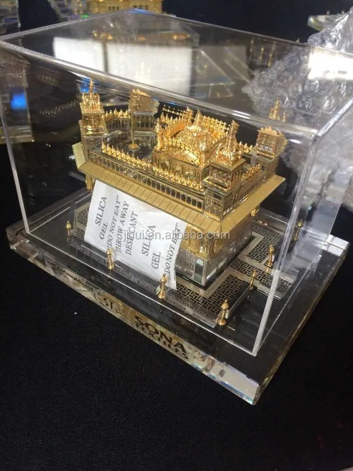 Buy CraftVatika Gold Crystal Amritsar Golden Temple Miniature Show Piece  10.16 x 7.62 cm Online at Best Prices in India - JioMart.