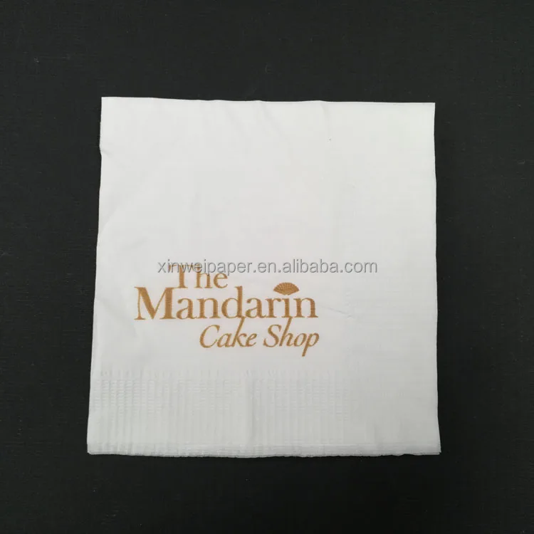 Одноцветная печатная салфетка, бумажный стол, посуда, Сервиз с логотипом