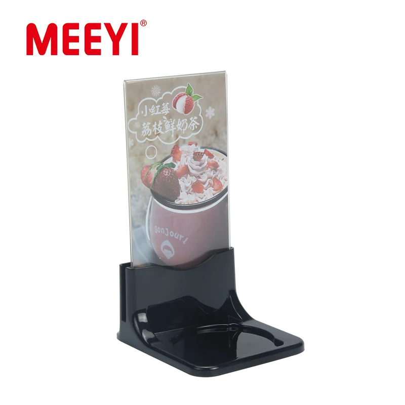 Meeyi Food Court Wireless Call System Waiter Call Button With Table Stand Menu Holder