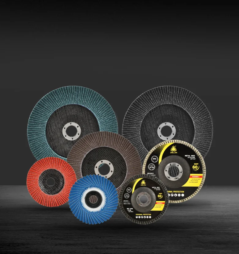 DELUN 4.5 Inch Durable Flap Disc Rust Removal Grinding Tool with Smooth Surface Excellent Performance Abrasive for Sanders