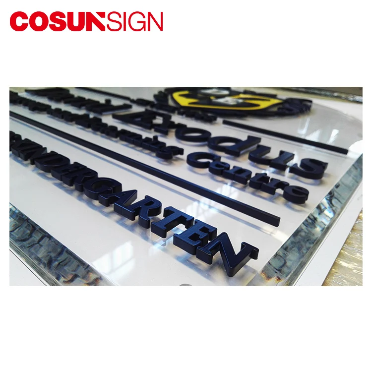 Solid Acrylic Alphabet Letters for Advertising for Mall Company Hospital Park Application