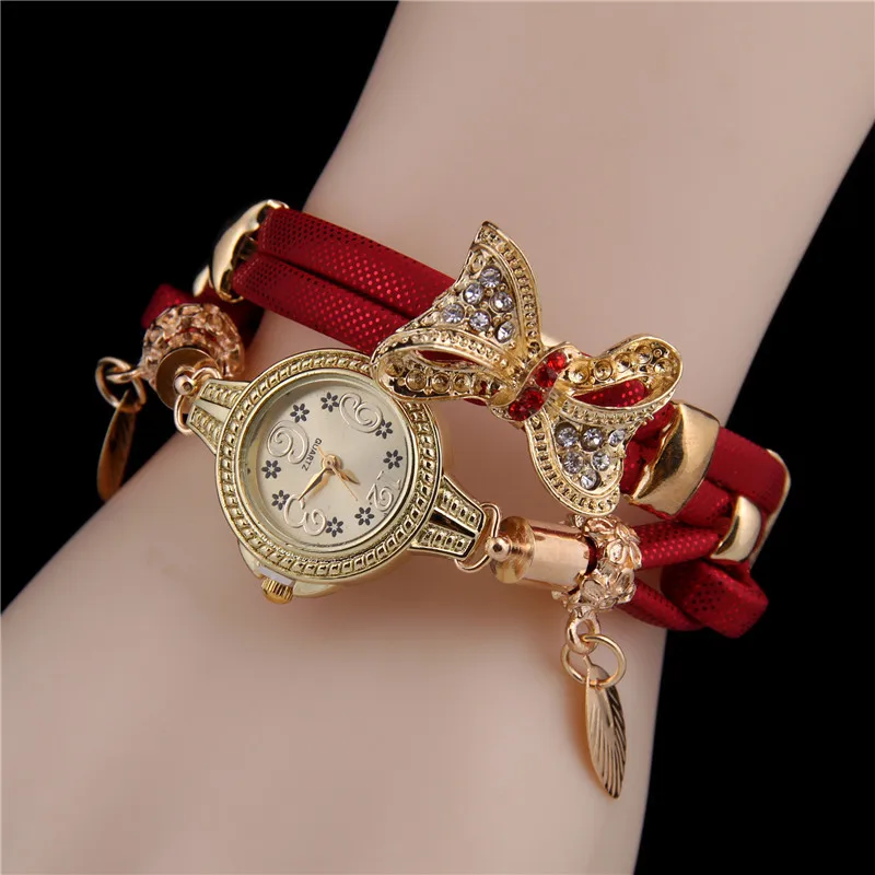 Jewelrywe Uhr Mit Wickelarmband Damen Armbanduhr Wickelarmband Uhr