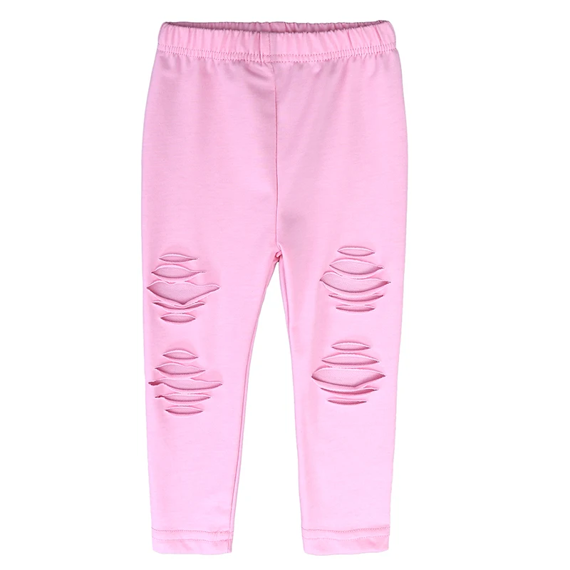 
 Комплект одежды для маленьких девочек из 3 предметов, топ с открытыми плечами и подвесным воротником и розовые штаны с дырками, летняя одежда  