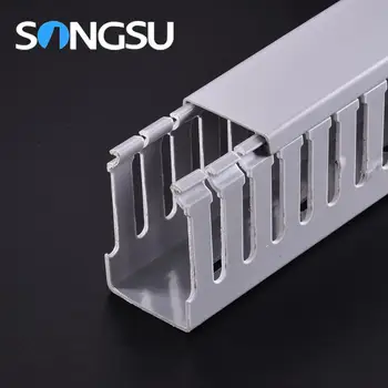 Produce And Wholesale Heat Resistant Pvc Gutter Tray Slotted Cable Duct Sale
