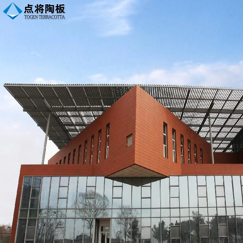 Терракотовая панель TOGEN вентилируемая Строительная фасадная настенная облицовка