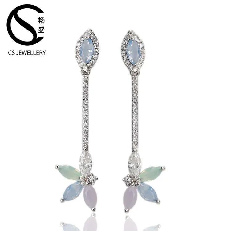 american diamond earring design