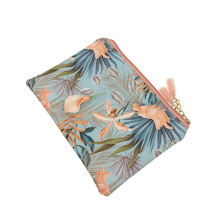 Cosmetic Pu Leather Zipper Make up Pouch