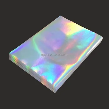 Holographic self adhesive destructible paper for printing A4 hologram anti-counterfeit sticker vinyl