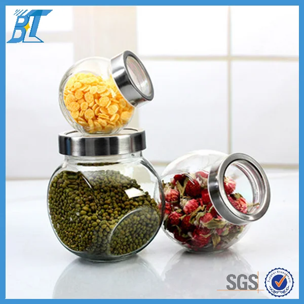 Tarros De Vidrio Para Especias Con Tapa,Para Estante De Cocina,Artesanía  Estacionaria,3 Oz - Buy Spice Jars,Glass Spice Jars,Glass Spice Jars With