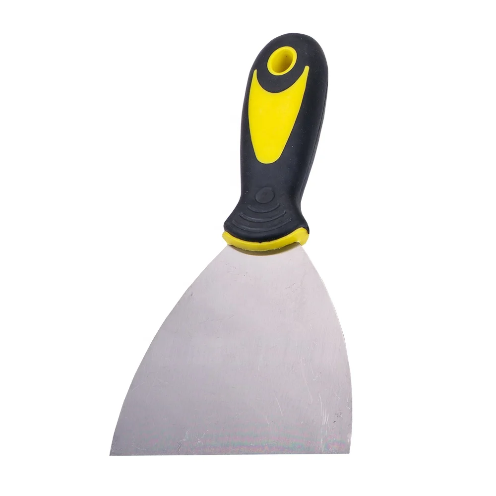 Different Types Carbon Steel Rubber Handle Mirror Polishing Rubber Gypsum Putty Scrapers
