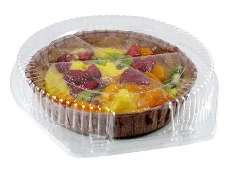 Box Plastic Container for Sales Transparent Clear PET Plastic for Cake New Food Tall 6inch Clear Dome Gold Base Cake Container