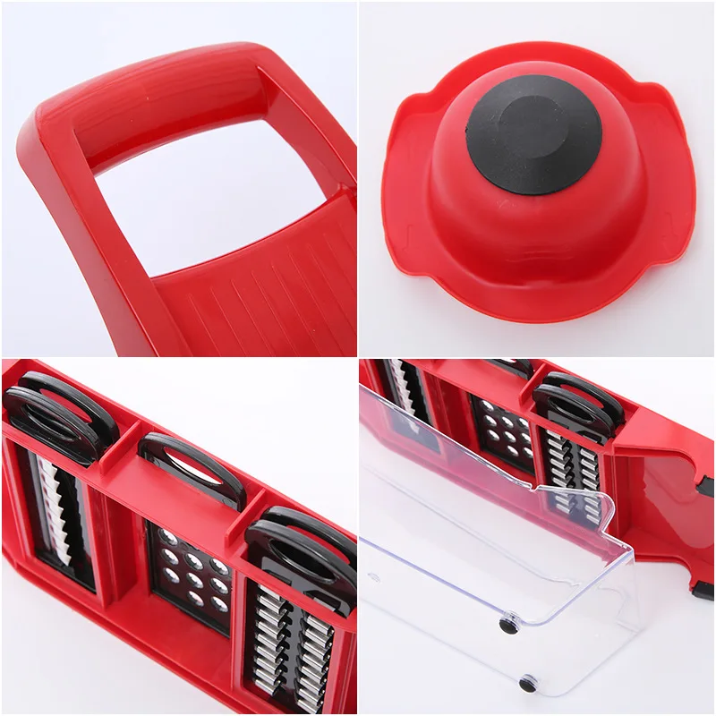 Multifunction Mandolin Vegetable Slicer  Vegetable Cutter With Container Lid 12 in 1 Magic Slicer