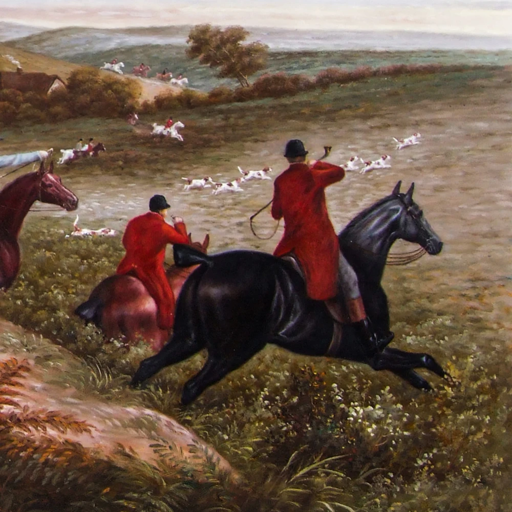 Dafen Village Artists Handmade Classical European Famous Royal Hunting Oil Painting Reproduction