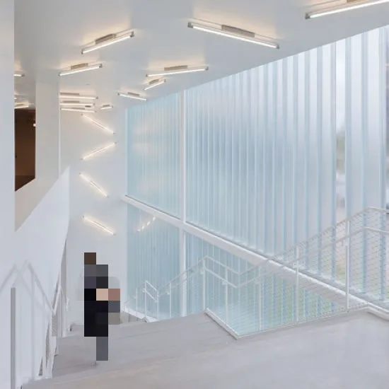 Patterned U Profile Glass for  Curtain Wall